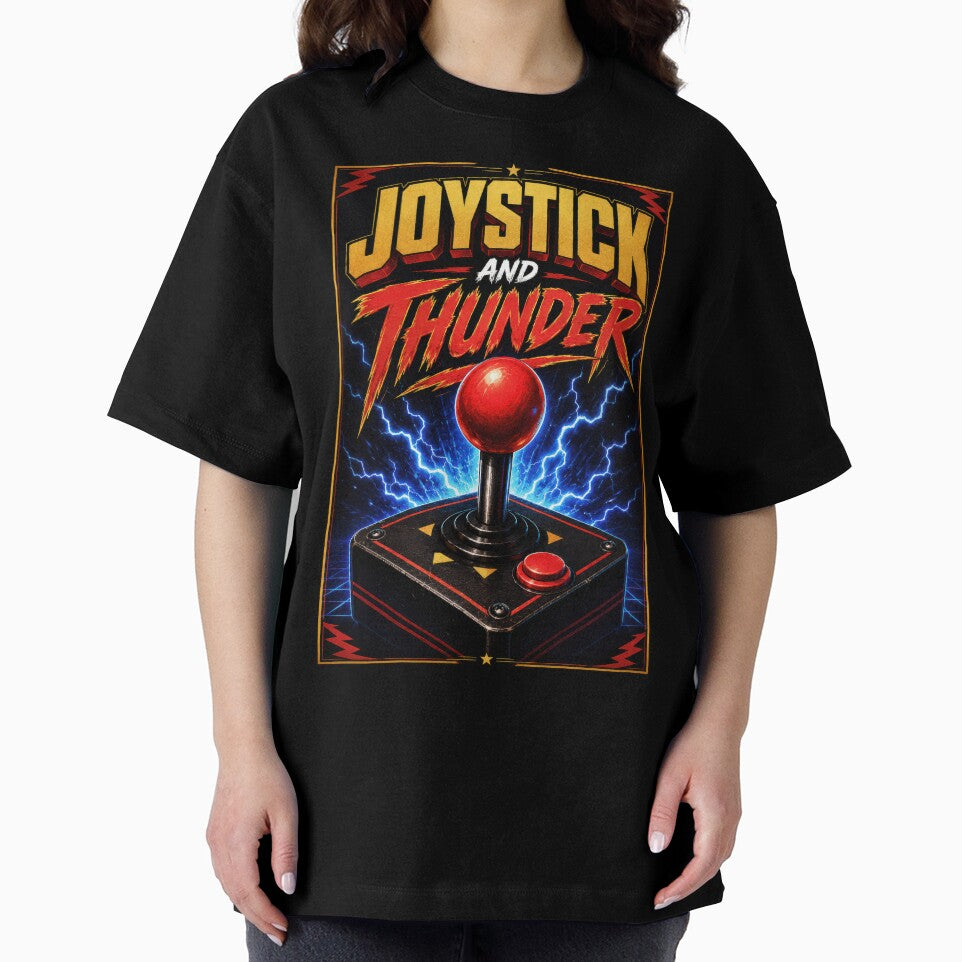 Joystick and Thunder Retro Arcade Gaming by Sketchlegacy
