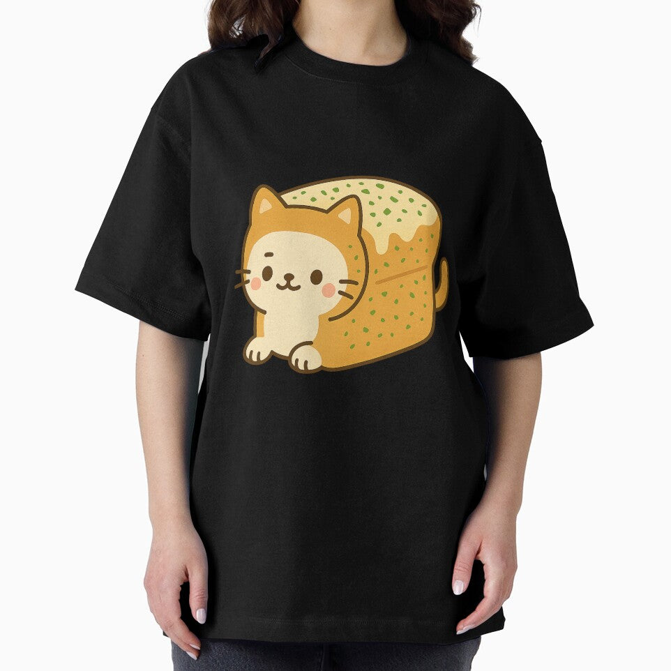 Garlic Toast Cat – Cheesy Loaf Kitty Sticker by Tripconic