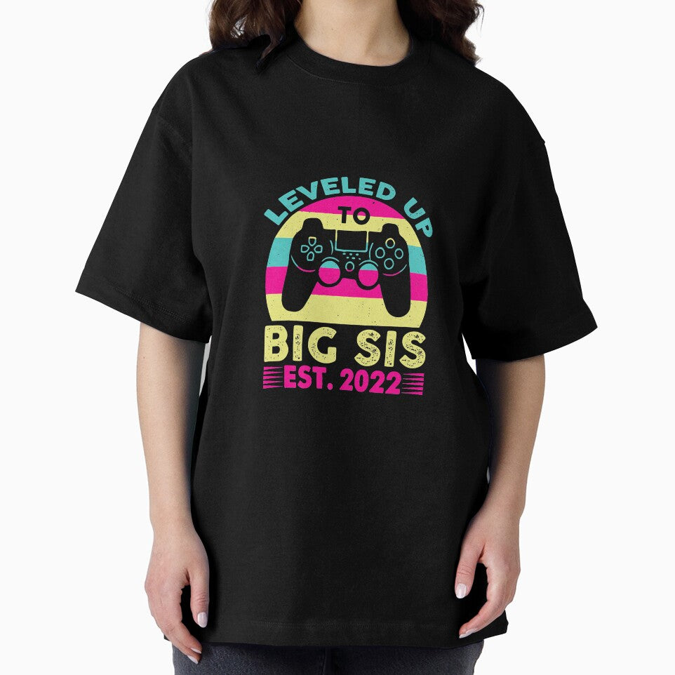 Leveled Up To Big Sister Est 2022 Promoted To Big Sis 2022 Premium by Revonda Codjoe