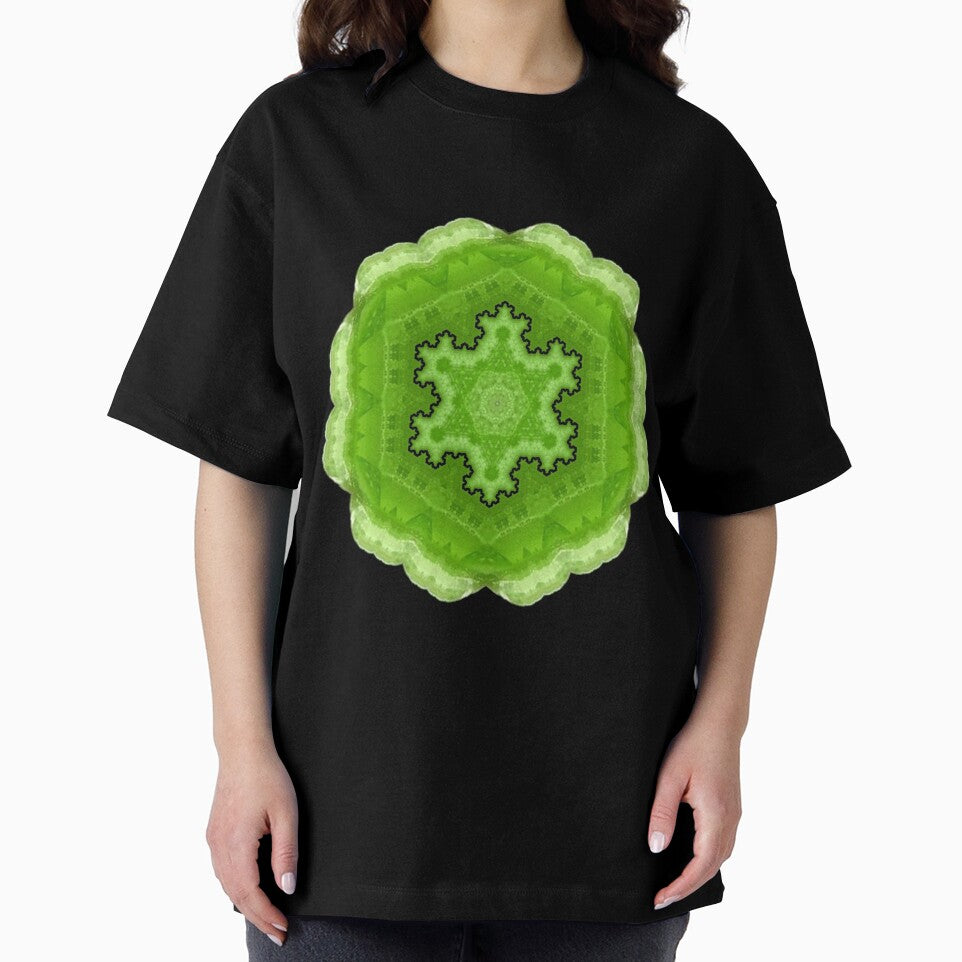 Peridot Fractal Crystal Mandala by Ciel Walko