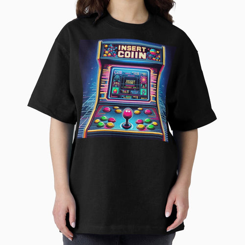 A retro arcade game machine Shirt, Vintage Gaming Shirt for Gamers, retro shirt women, retro shirt men, retro shirt design by LoliDesignShop