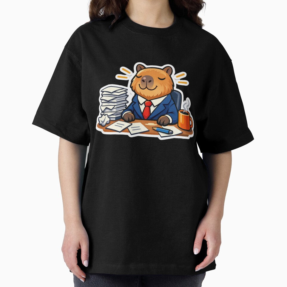 Business Capybara Vibes – Funny Office Art Sticker by InkognitoPrints