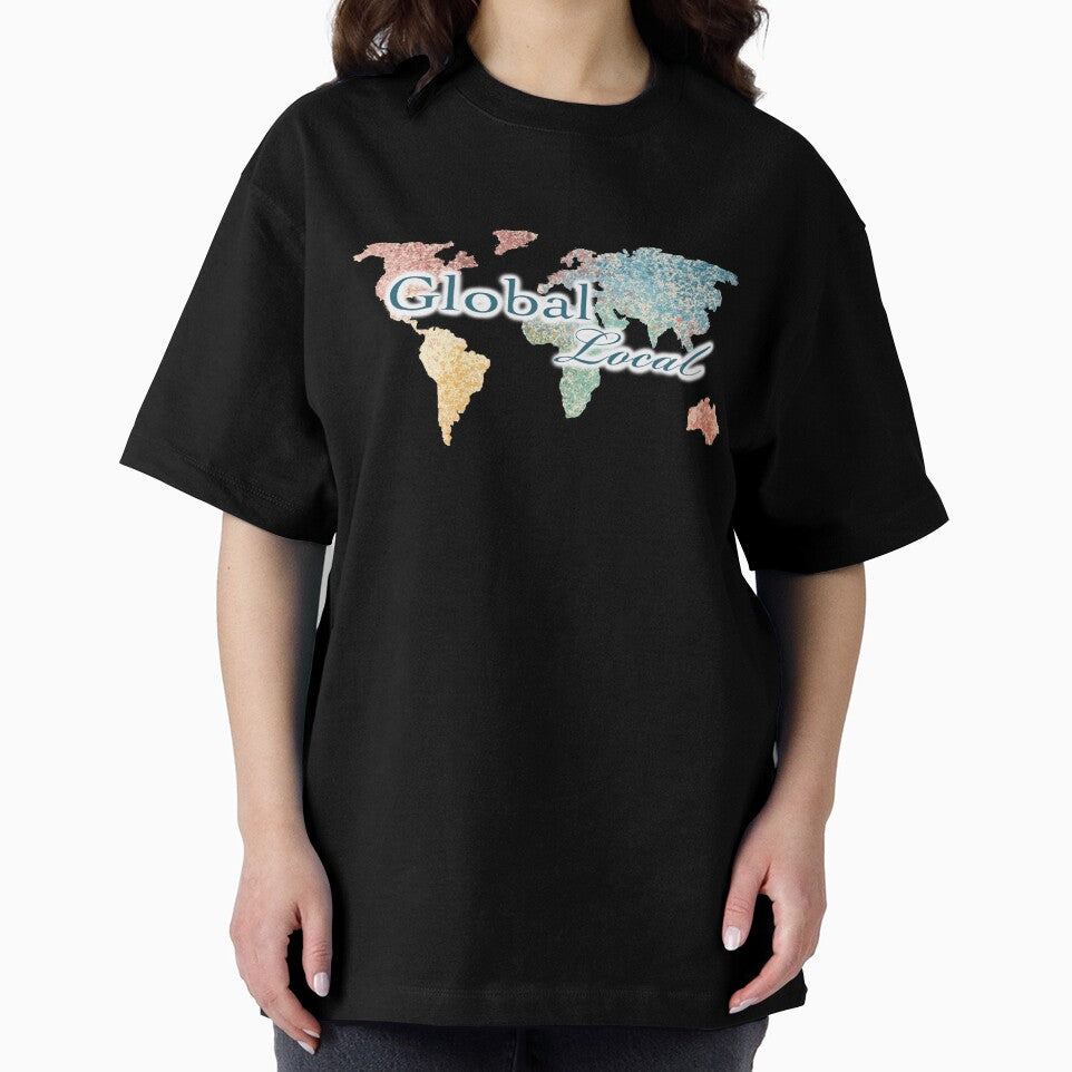 Global Local, Colorful World Map by HaanaSam