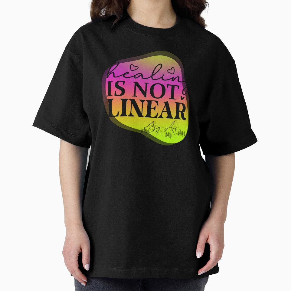 Embrace Life's Journey with 'Healing is not Linear' Design - Transformational Artwork & Accessories by ShopWilPrints