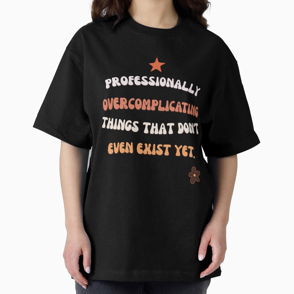 Proffessionally Overcomplicating Things Funny Quote Vintage by WonderMugStudio