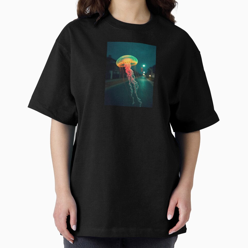 Ethereal Jellyfish Urban Night by ShadowAndSlate
