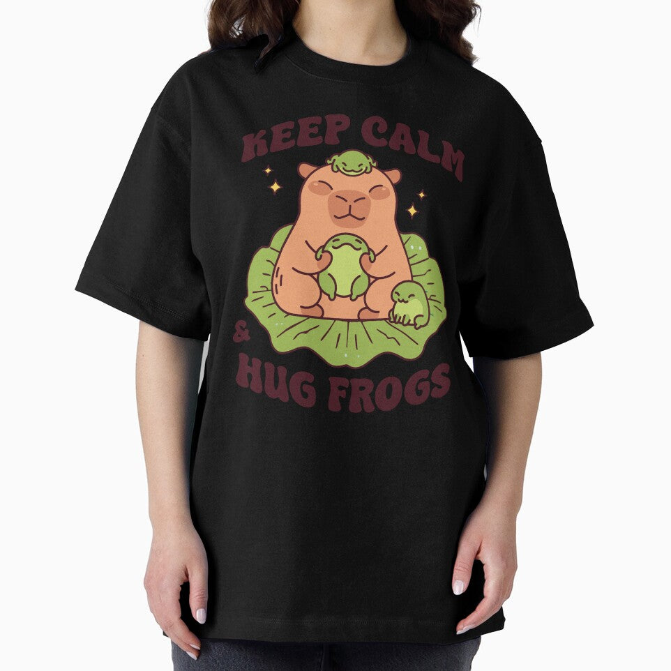 Keep Calm and Hug Frogs by chillaxcats