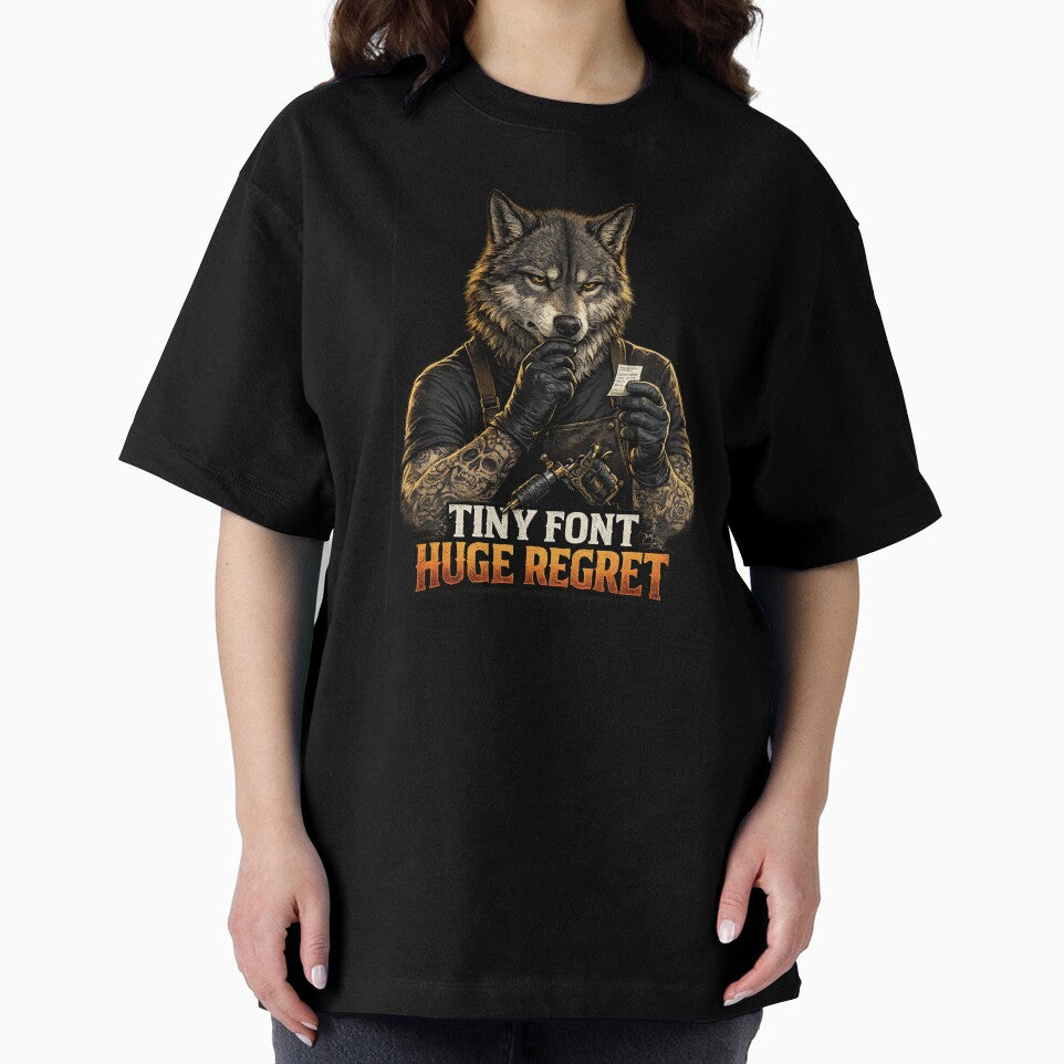 Funny Tattoo Artist Gift Tattoo Humor Regret Wolf by Gentlestate