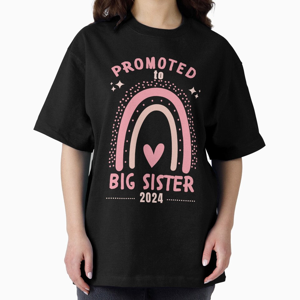 Promoted to big sister 2024 rainbow heart and stars by Lady-Frost