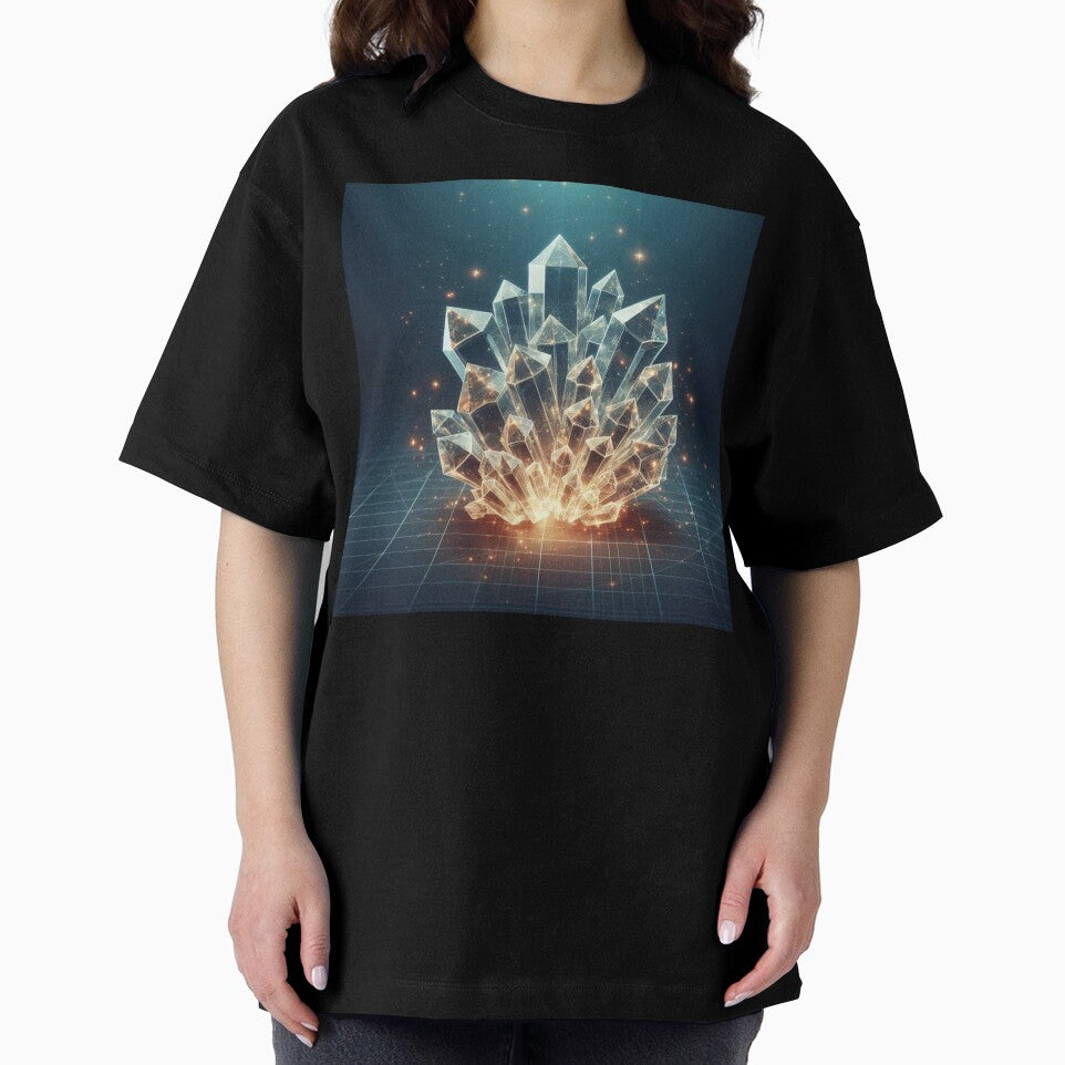 Radiant Crystals – Glowing Gem Cluster Design by ashokreddy343