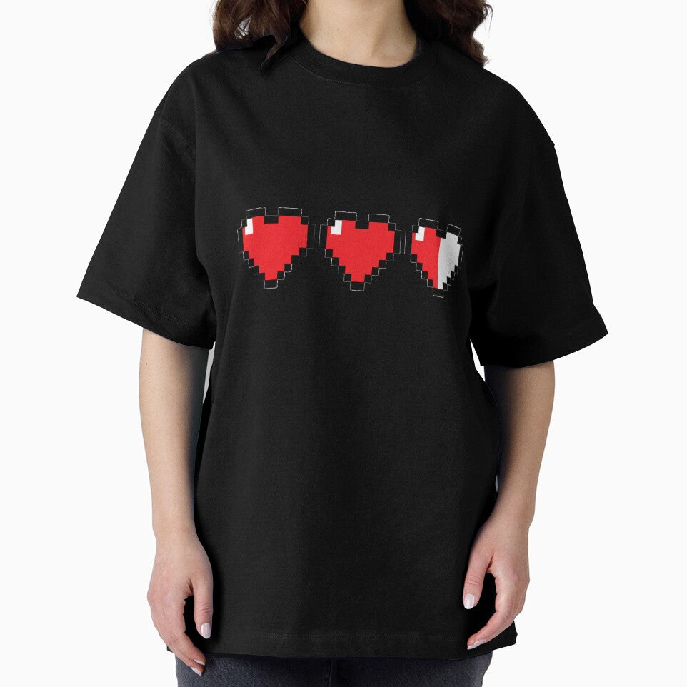 Retro Pixel Heart Health Bar Sticker by ClickToSticker