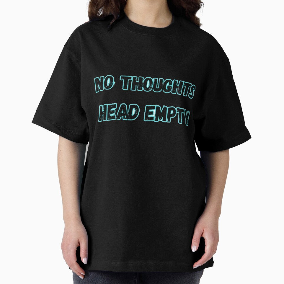 No Thoughts Head Empty – Chill Brain Humor Design by PaperSkyDigital