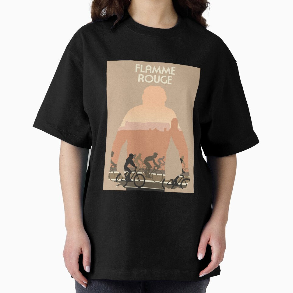 Flamme Rouge - Minimalist Silhouette Poster Style - Board Game Art by MeepleDesign