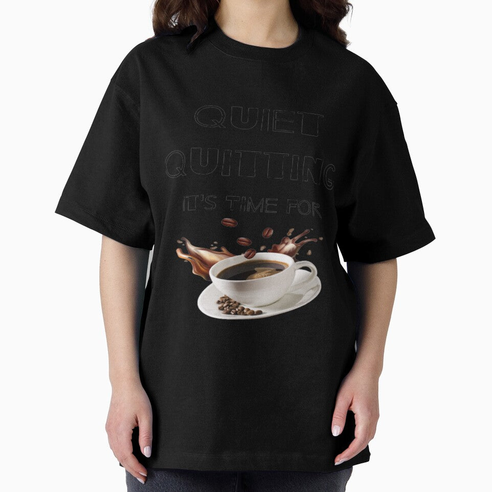 trendy funny Quiet Quitting its time for coffee by Cameron Carter