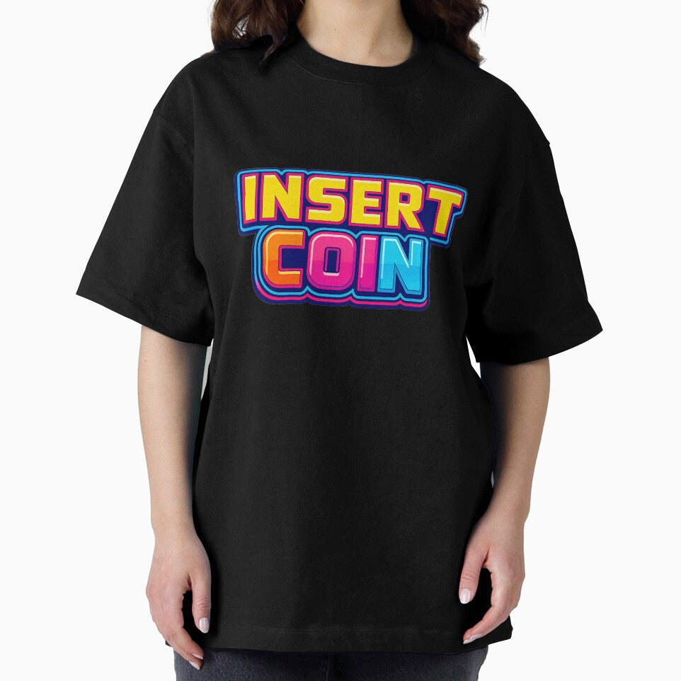 Insert Coin Retro Arcade 90s Gaming by athenaVart