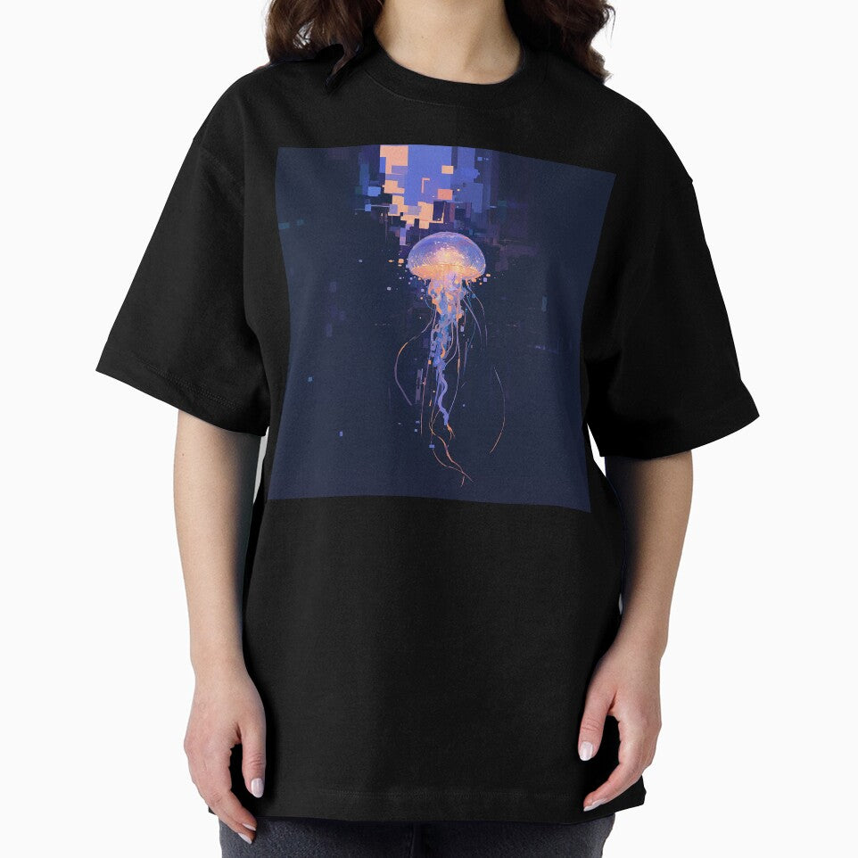 Pixel Glitch Jellyfish by Christian Weiss
