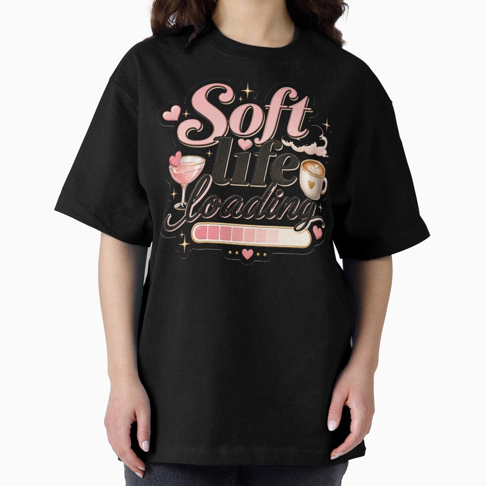 Soft Life Loading Cute Pink Self Care Aesthetic by NaphDesigns