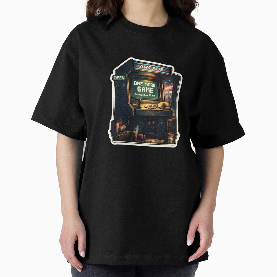 One More Game Retro Arcade Gaming Aesthetic Late Night Gamer Artwork by StickyGuys