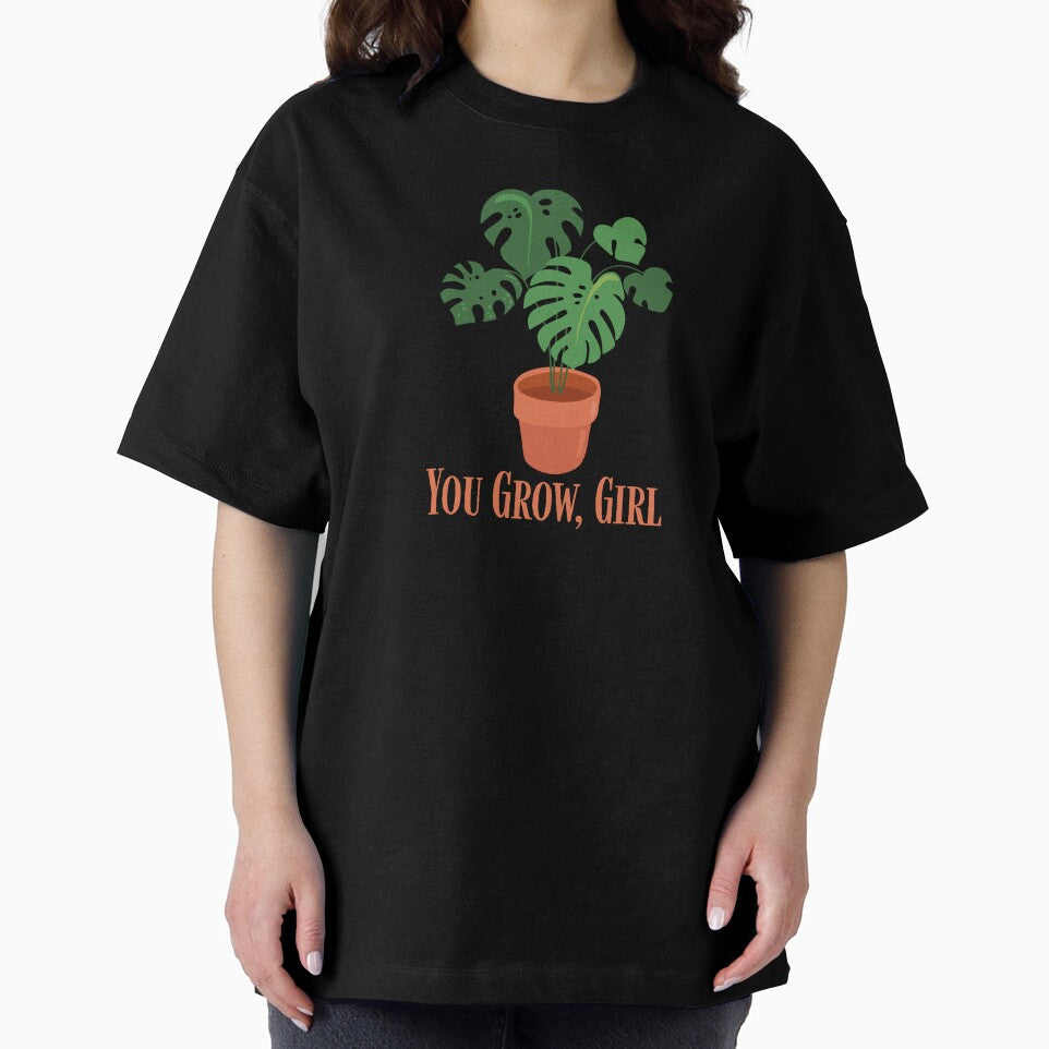You Grow Girl | Plant Mom | Orange | Monstera | House Plants | Plants | Plant Lady | Plant Lover | Gardener | Gardening | Plant on a Stool by ShoniwDesigns