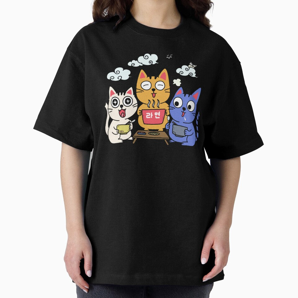 Korean Ramyeon Party with Cute Cartoon Cats by studio902