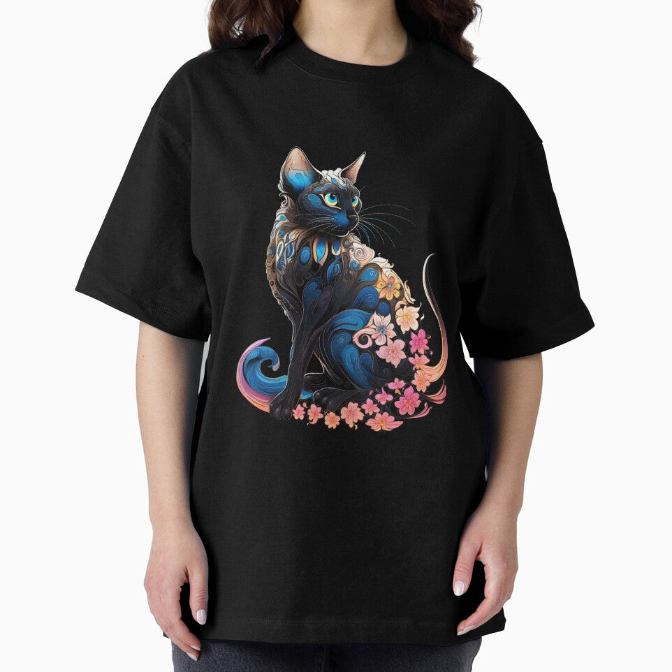 Siamese Cat With Flowers by VelvetRoom