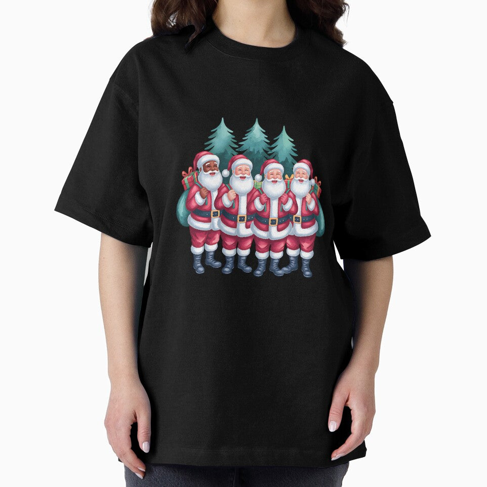 Black Santa Holiday Art – Watercolor Christmas Illustration by artedigital99