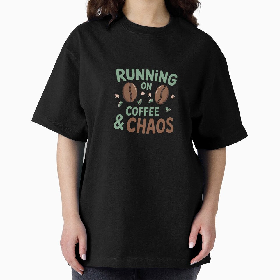 Running On Coffee And Chaos Mom Life Coffee Sticker by Lulunza