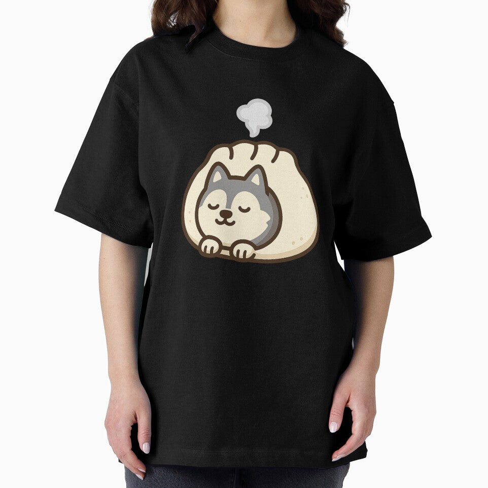 Husky Dumpling – Kawaii Dog Bao Fusion Sticker by Tripconic