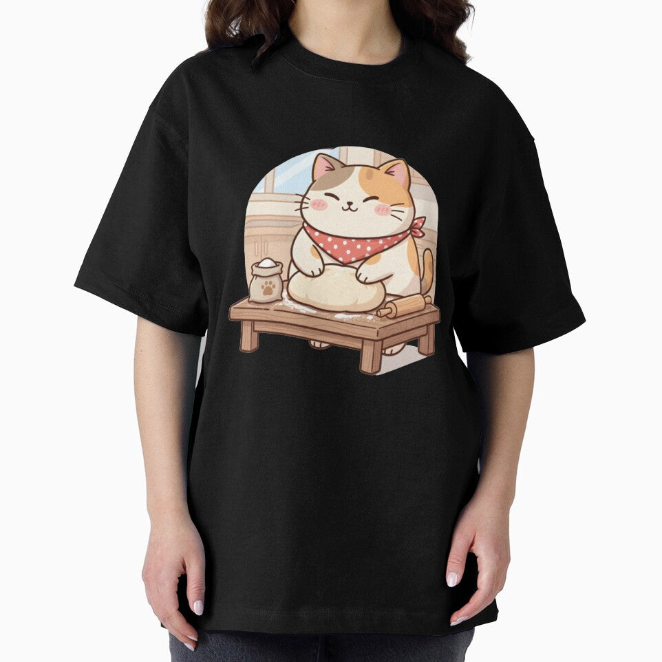 Cat Baking | Making Biscuits | Cute Baker Kitten Design by Outline Studio