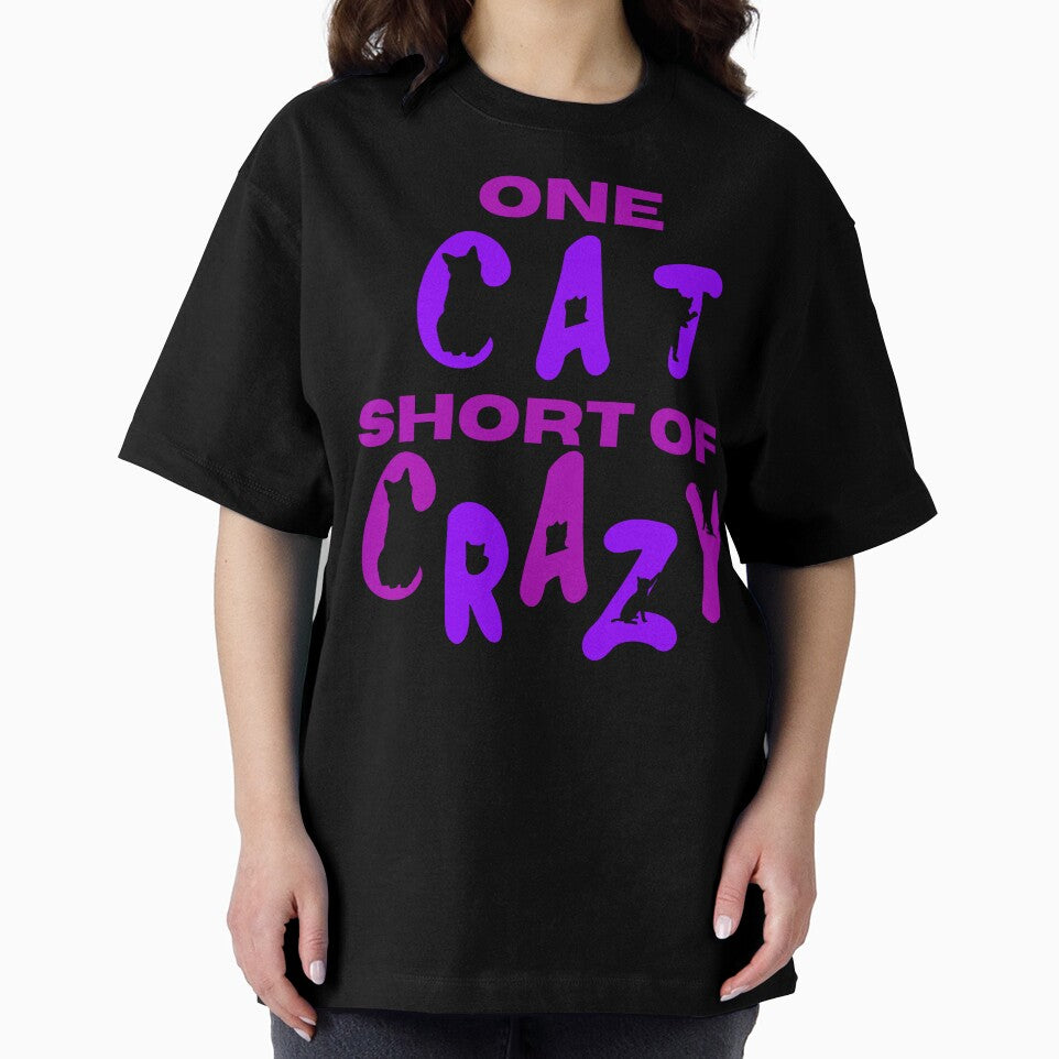 One Cat Short Of Crazy, Purple and Pink by Constant Readers
