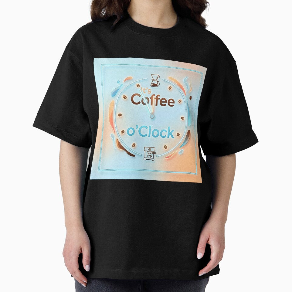 Modern Minimalist It's Coffee o'Clock Design by Sybille-Yates
