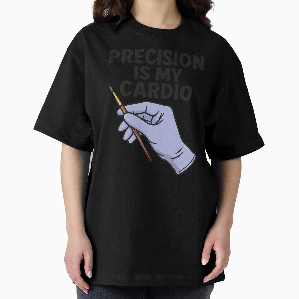Precision Is My Cardio Funny Nail Tech Design by Virelo