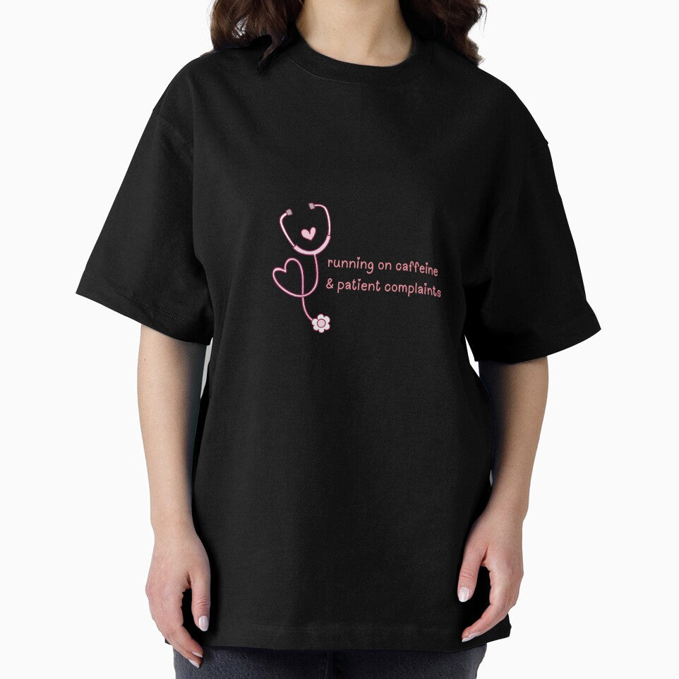 Running on Caffeine and Patient Complaints – Funny Nurse Quote Design by The Sticker Cove