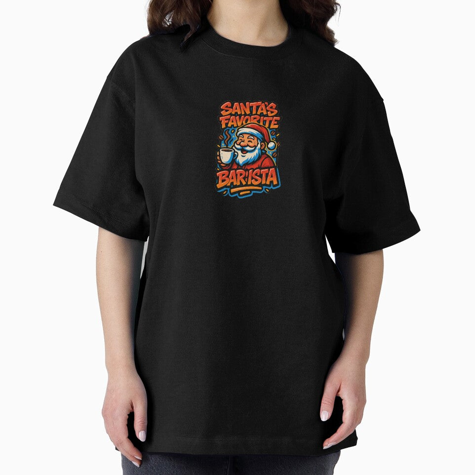 Santa’s Favorite Barista – Graffiti Coffee Christmas by BoldApparel