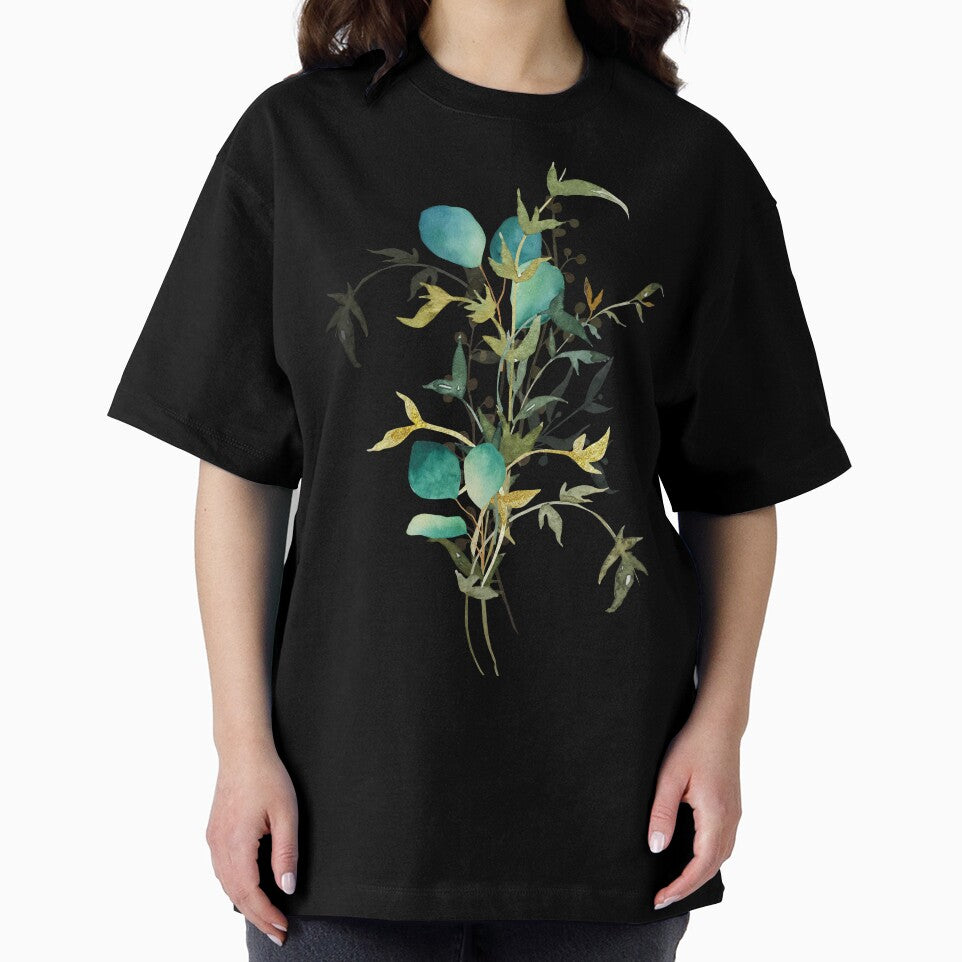 Bouquet of eucalyptus branches watercolor leaves by Createssy