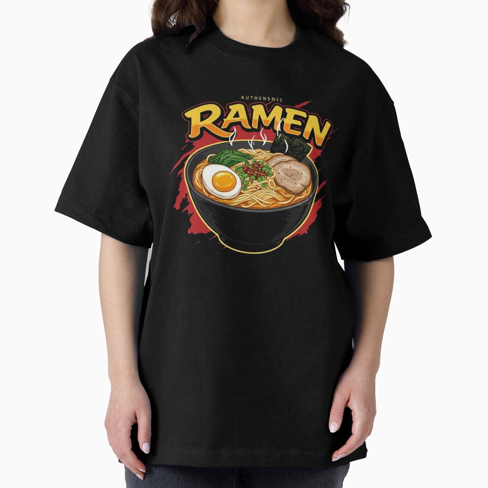 ramen noodles eating style emoji tshirt by anandsiva2703