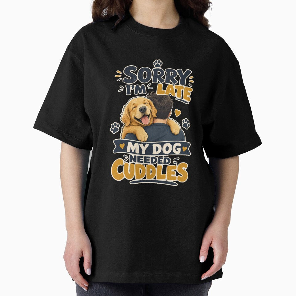 Sorry I'm Late My Dog Needed Cuddles Golden Retriever Kawaii by Ashley critters