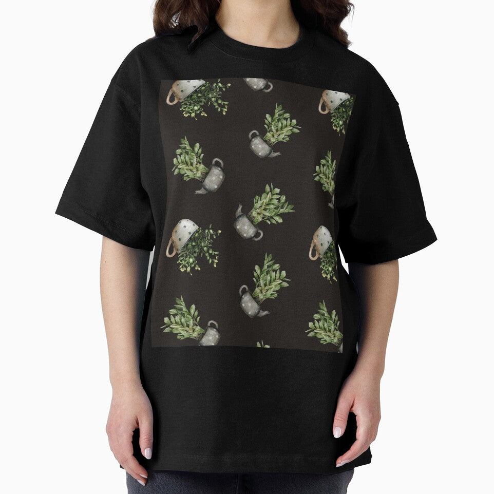 ZZ Plant Houseplant Black Love Nature Pattern by travellb