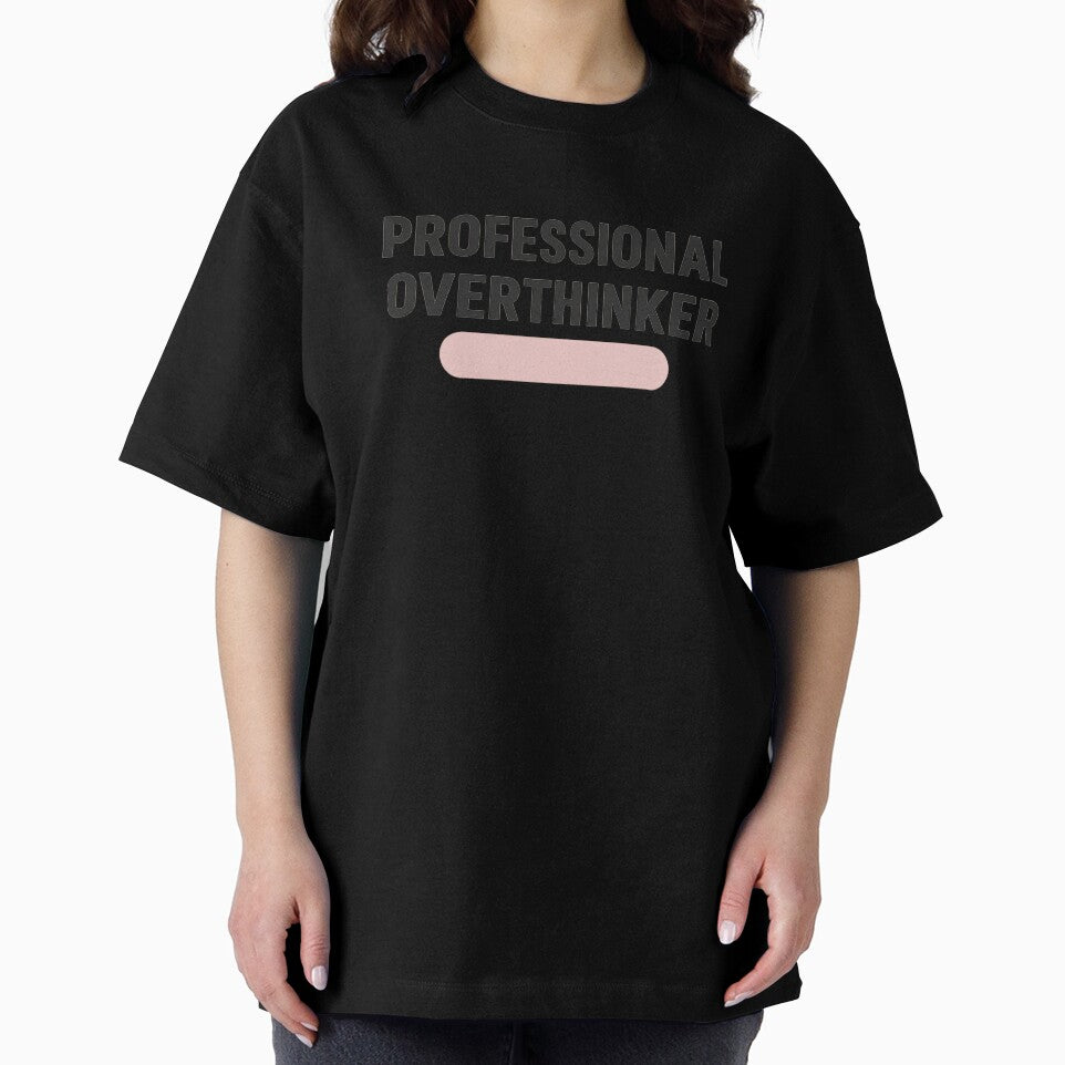 Professional Overthinker | Relatable Minimal Typography Design by Syrupulse