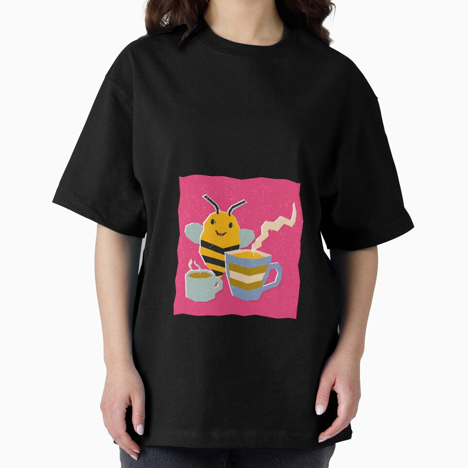 Bee the Buzz – Cute Coffee & Bee Illustration with Motivational Quote by Beemyguest