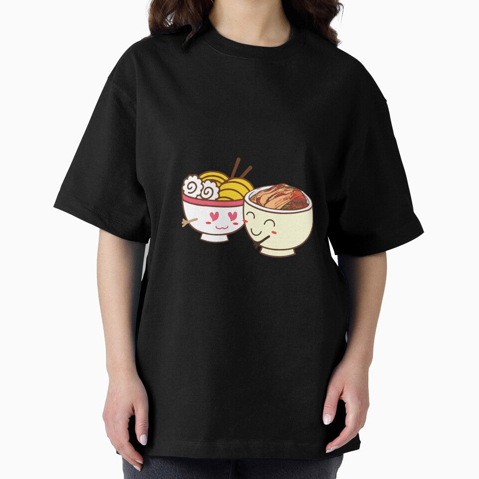 Korean Food Lovers Spicy Kimchi And Ramen Pun - Oh, Kimchi Ramentically In Love by NomYen .