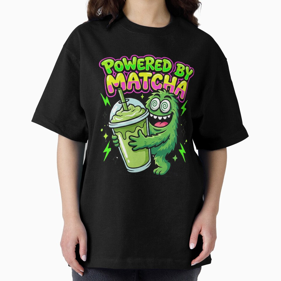 Powered By Matcha | Funny Caffeine Alternative Quote by shellymope