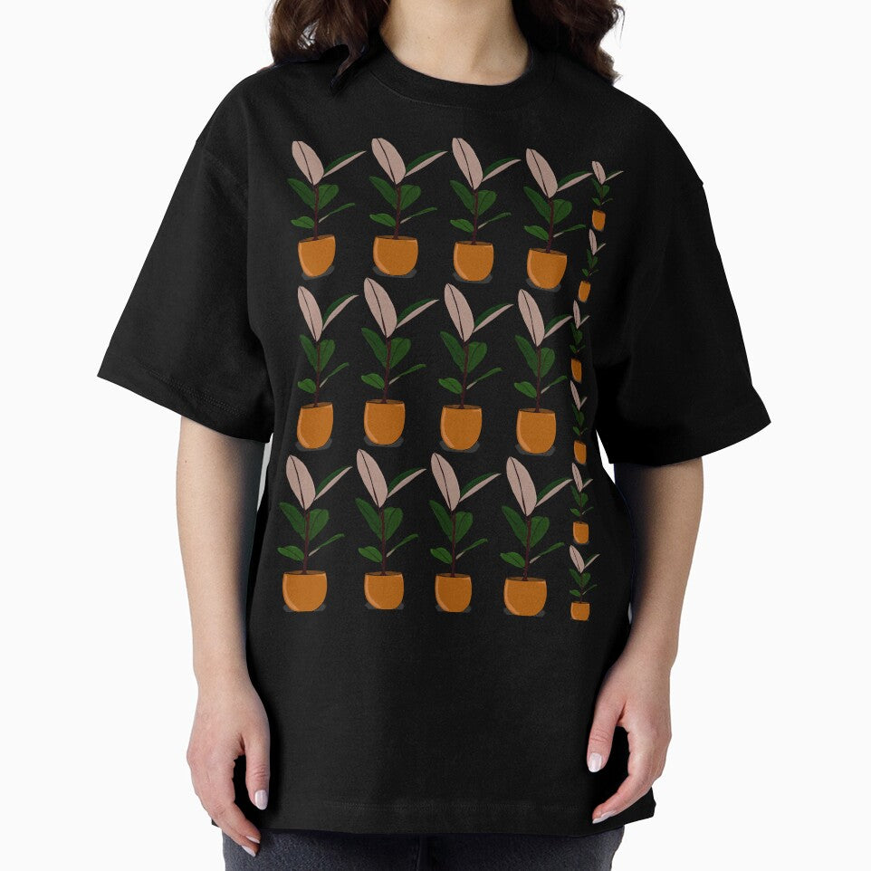 Rubber plant pattern by ArtSCPdesign