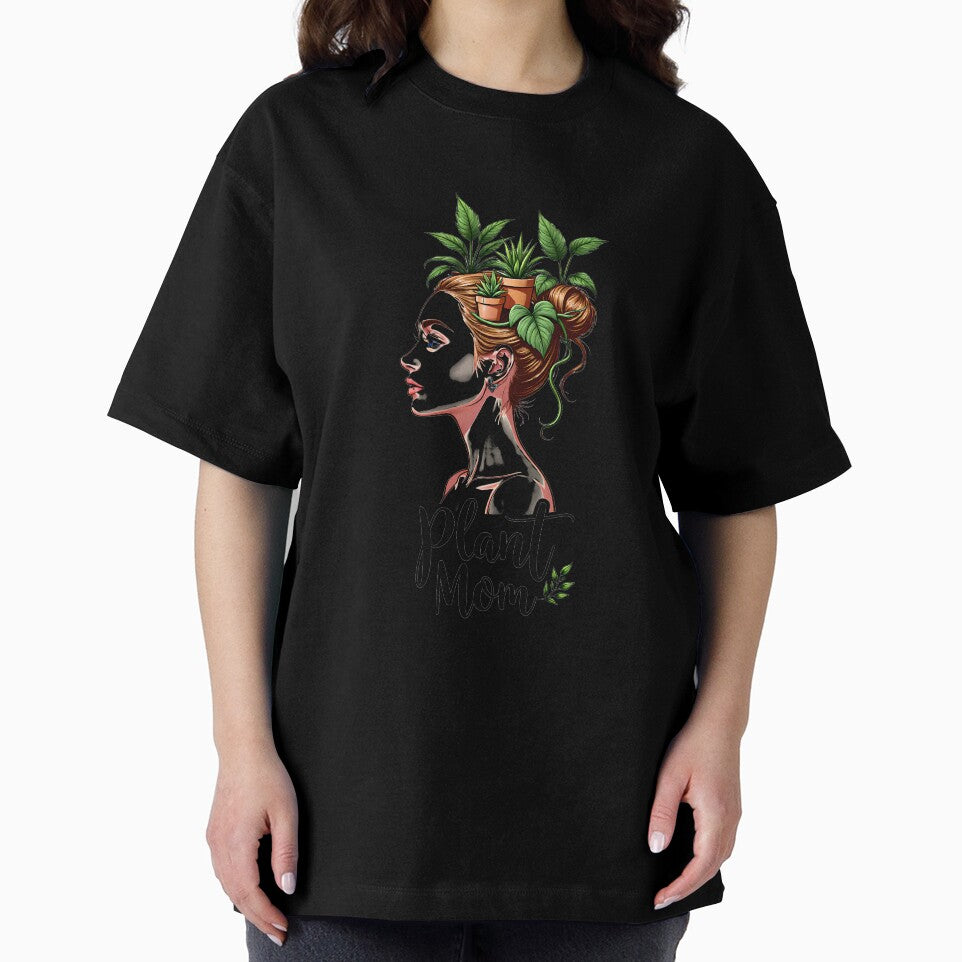 Plant Mom Houseplant Lady Portrait Botanical Illustration by Abe Studio