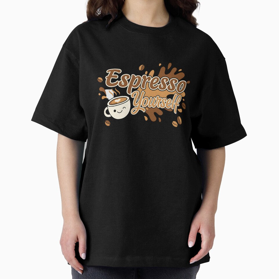 Espresso Yourself Shirt – Funny Coffee Lover & Barista Graphic Tee by Muzgle