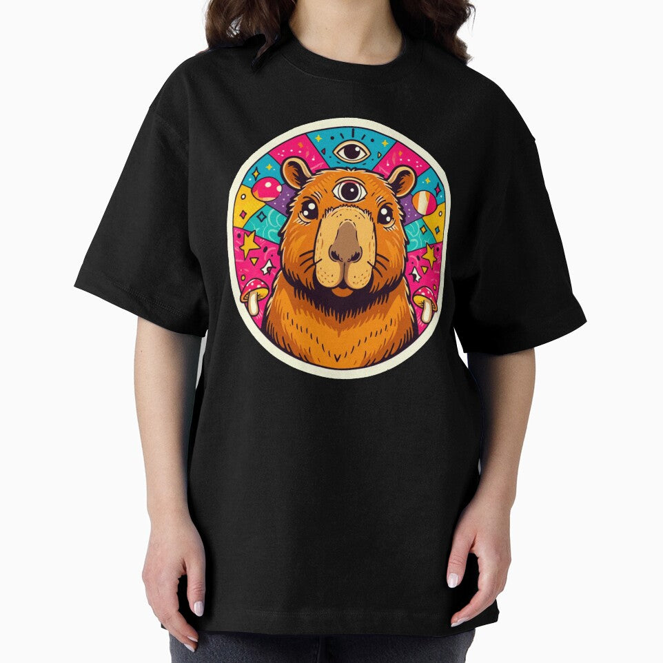 Third Eye Capybara | Cosmic Chill Rodent Vibes by JBartworks