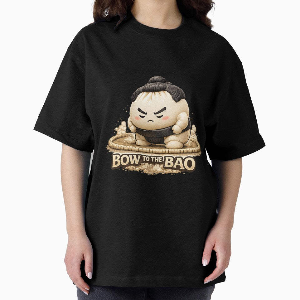 Bow to the Bao – Sumo Bao Bun Cute Food Cartoon by Kevin Shearer