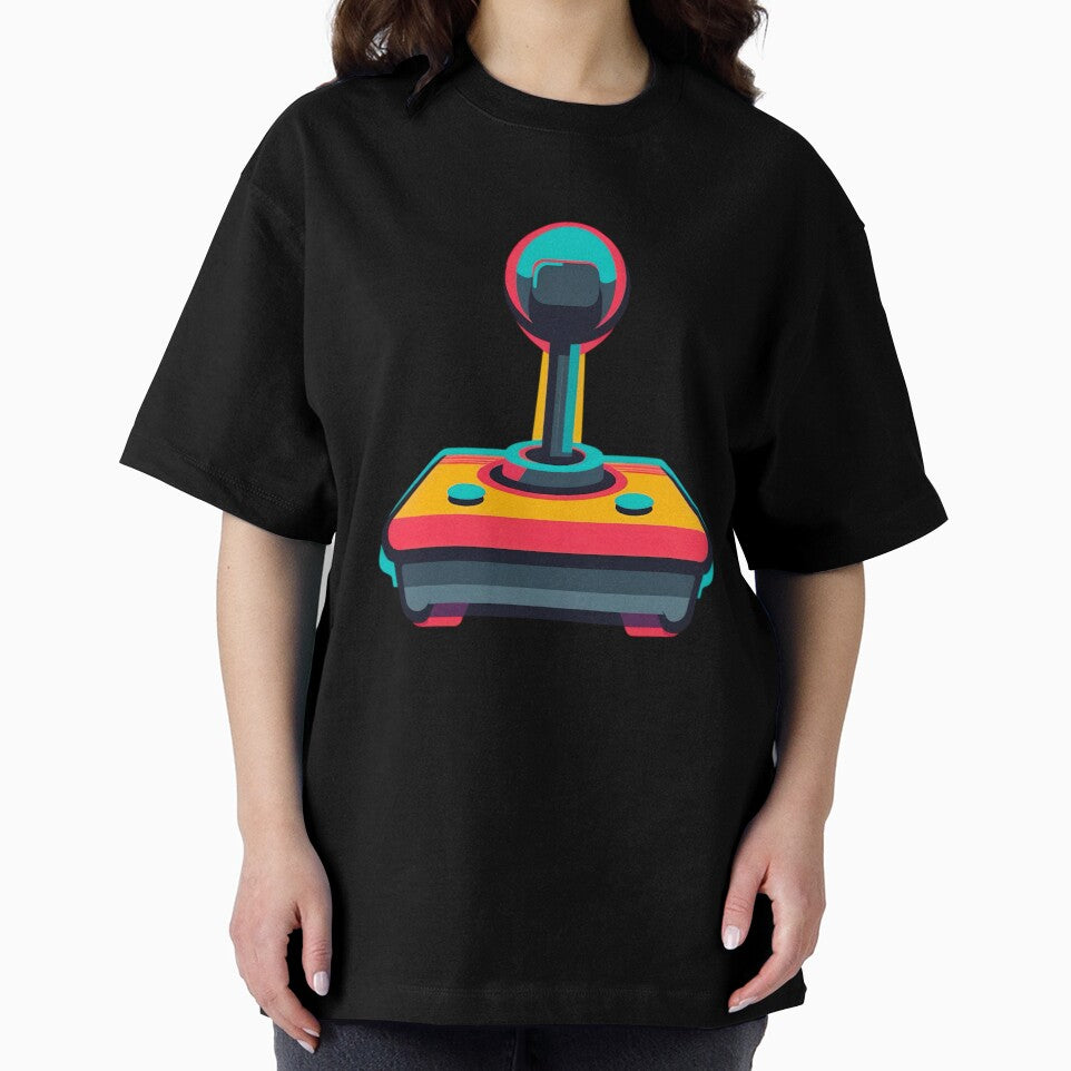 Retro Arcade Joystick Pop Art Design – Colorful Vintage Gamer Style by SamartkitDesign