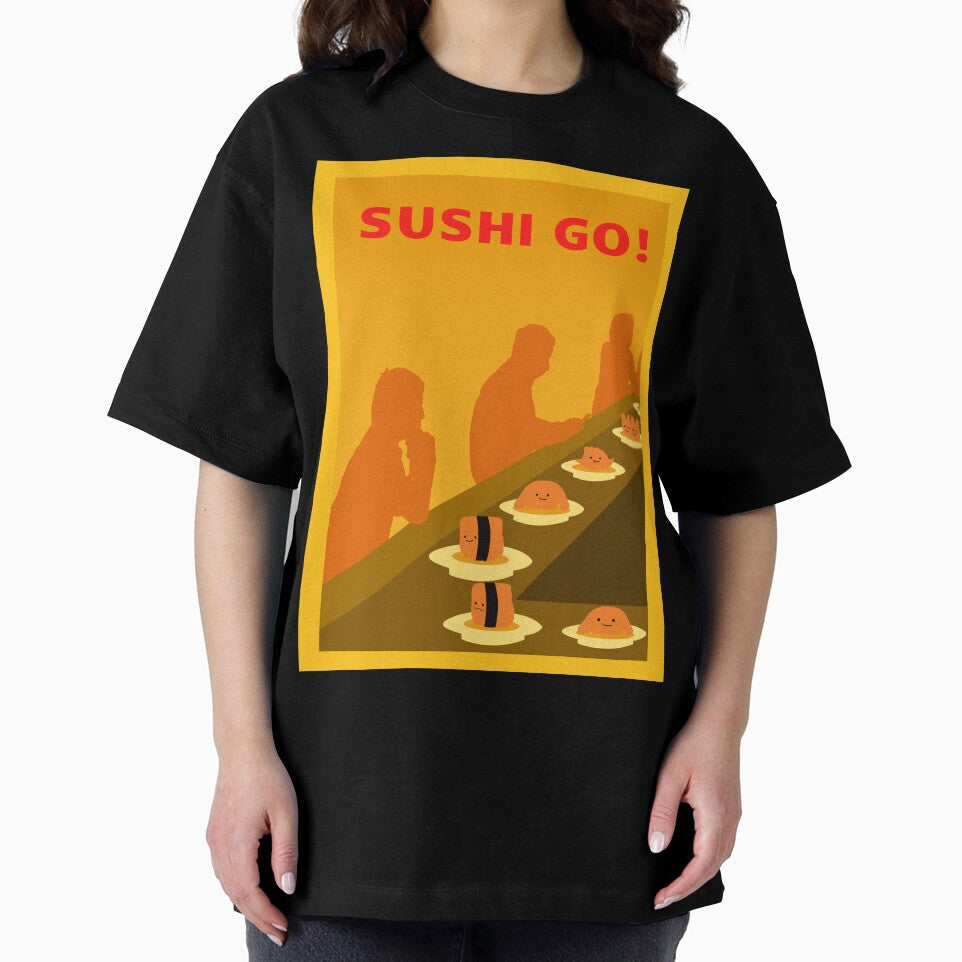 Sushi Go - Board Games - Minimalist Travel Poster Style - Board Game Art by MeepleDesign