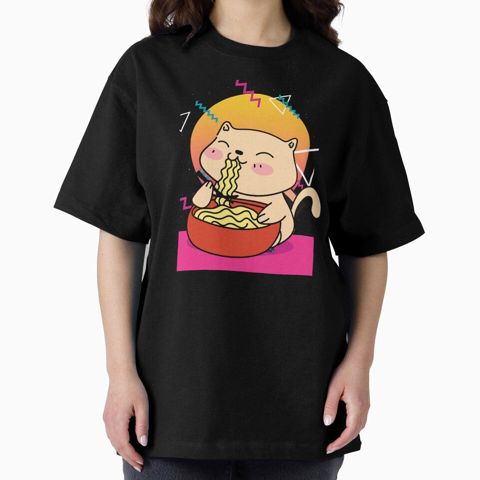 80's Cat Loves Ramen by Windmill Wildflowers